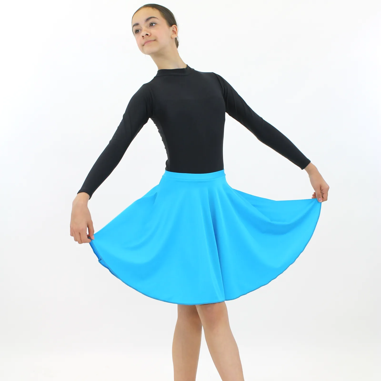 ECSM - NYLON LYCRA MEDIUM LENGTH CIRCULAR SKIRT