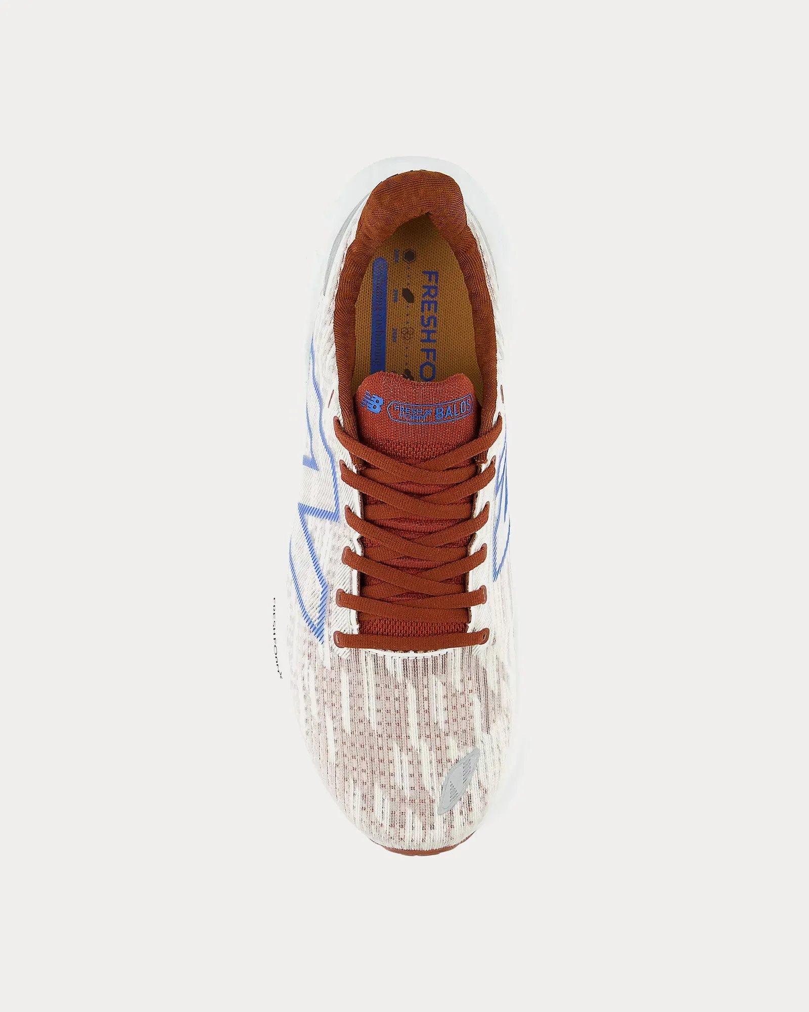 Fresh Foam X Balos White / Relic Brown / Blue Oasis Running Shoes