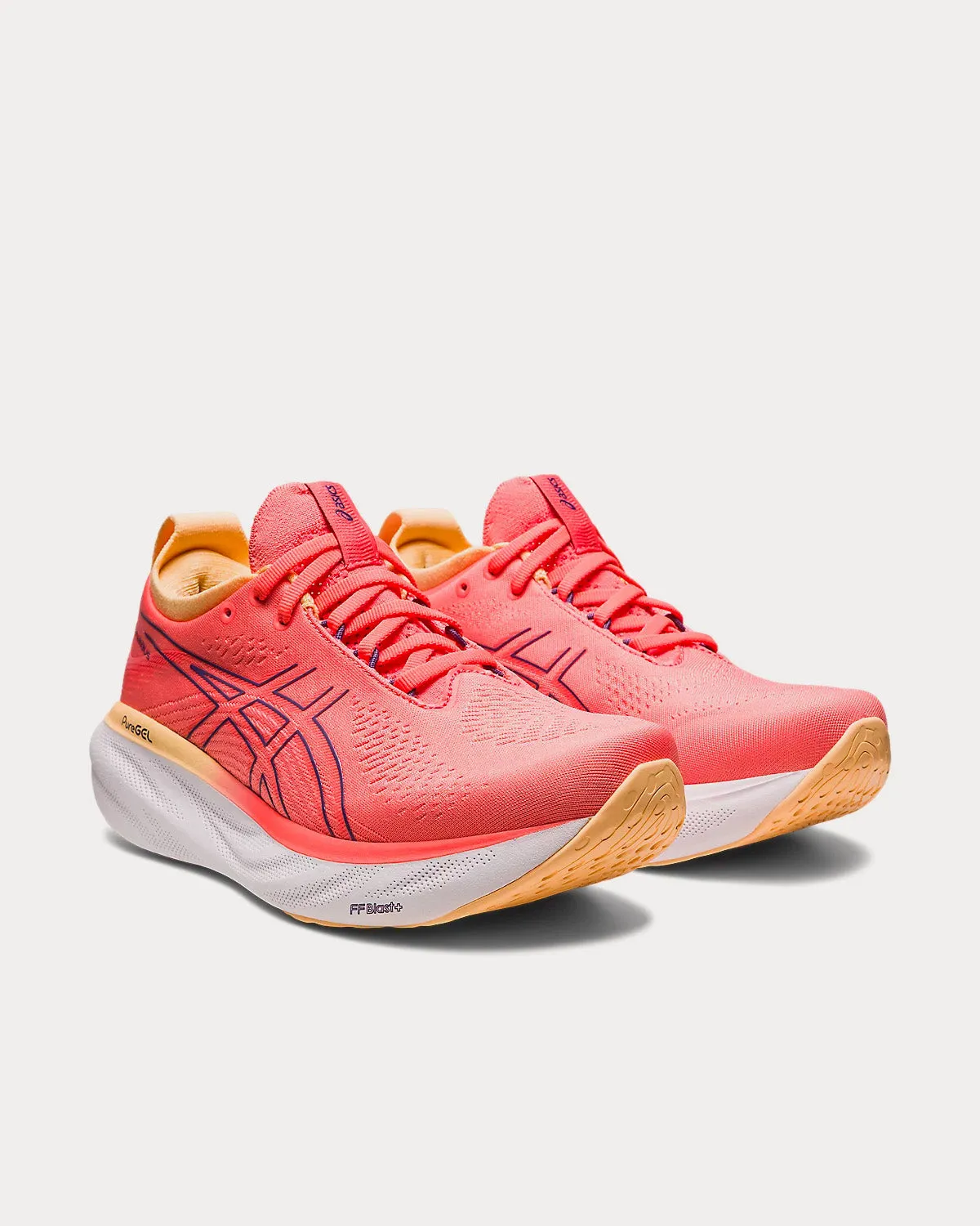 Gel-Nimbus 25 Papaya / Dusty Purple Running Shoes