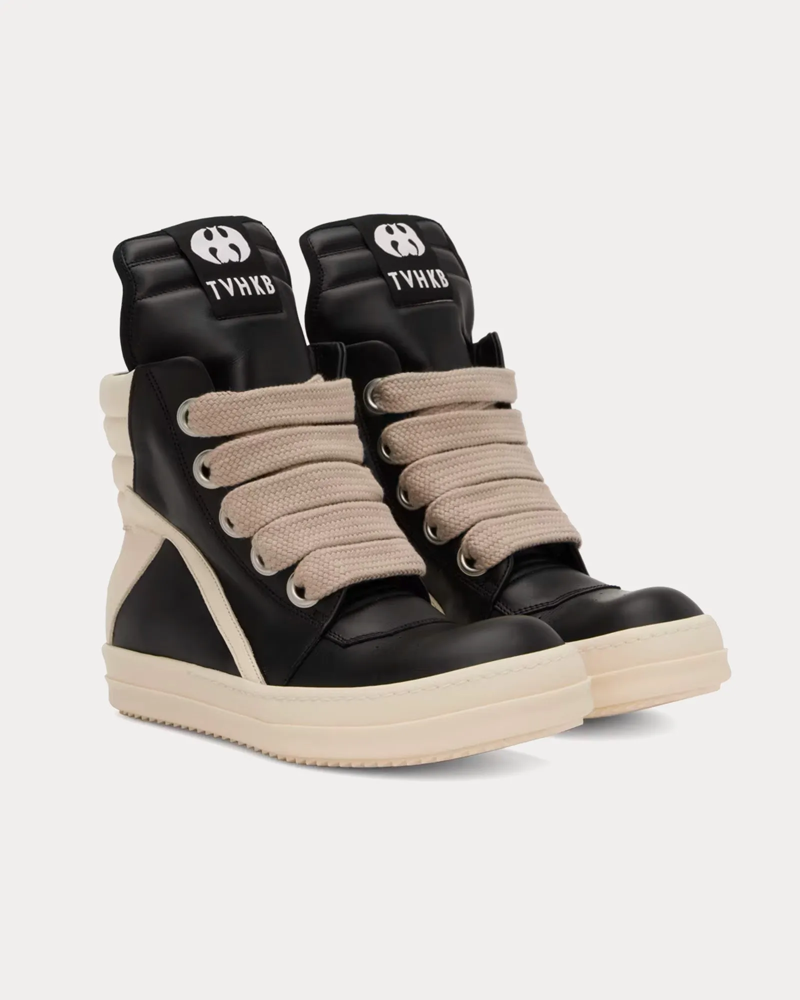 Geobasket Leather Black / Milk High Top Sneakers