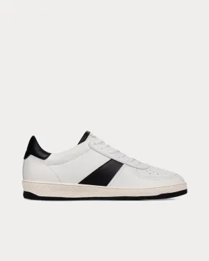 Geode Leather White / Black Low Top Sneakers