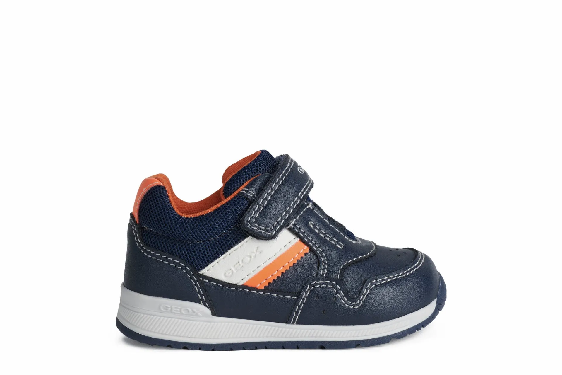 Geox Baby Trainers | Rishon | Navy Fluo Orange