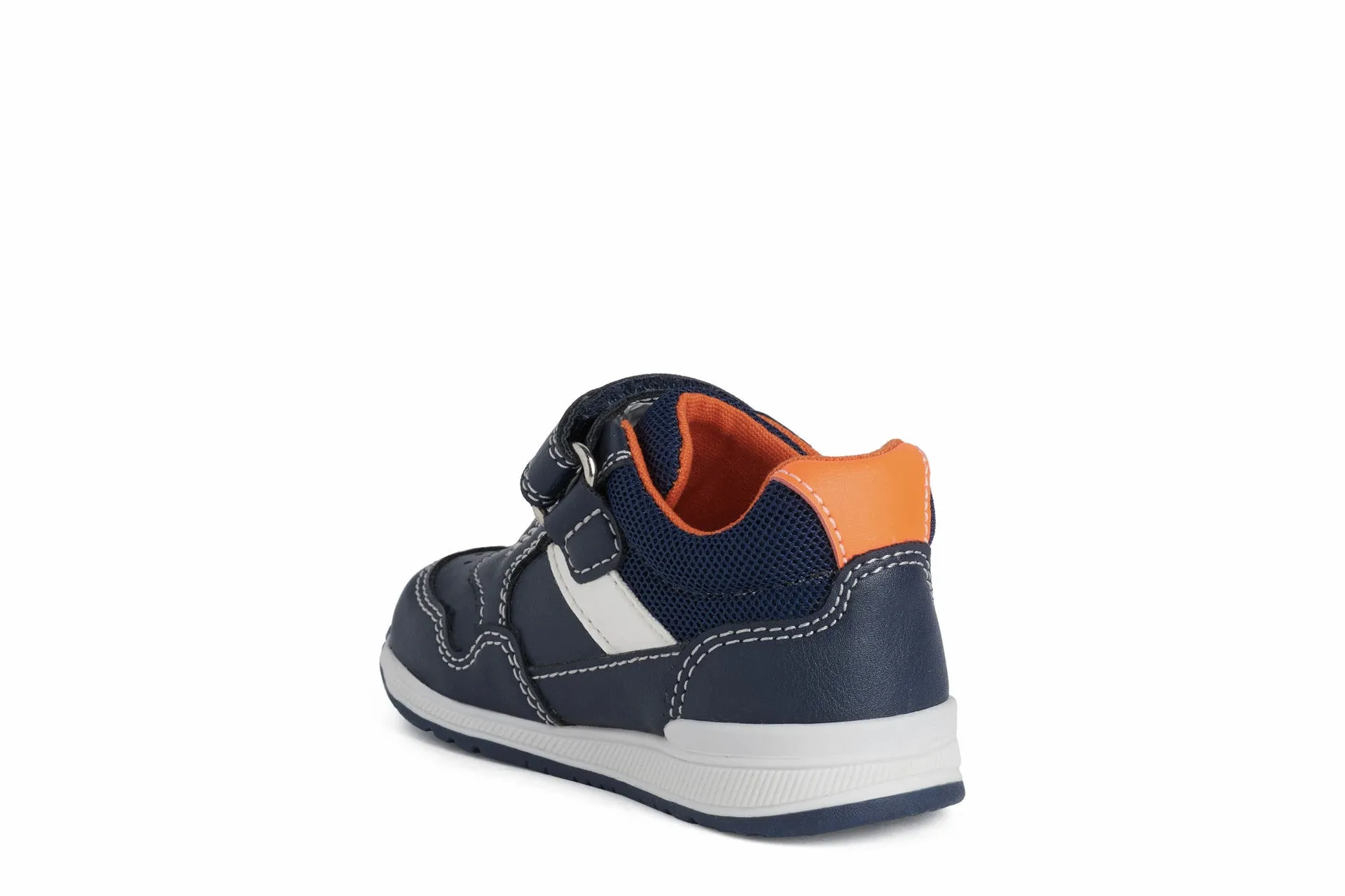 Geox Baby Trainers | Rishon | Navy Fluo Orange