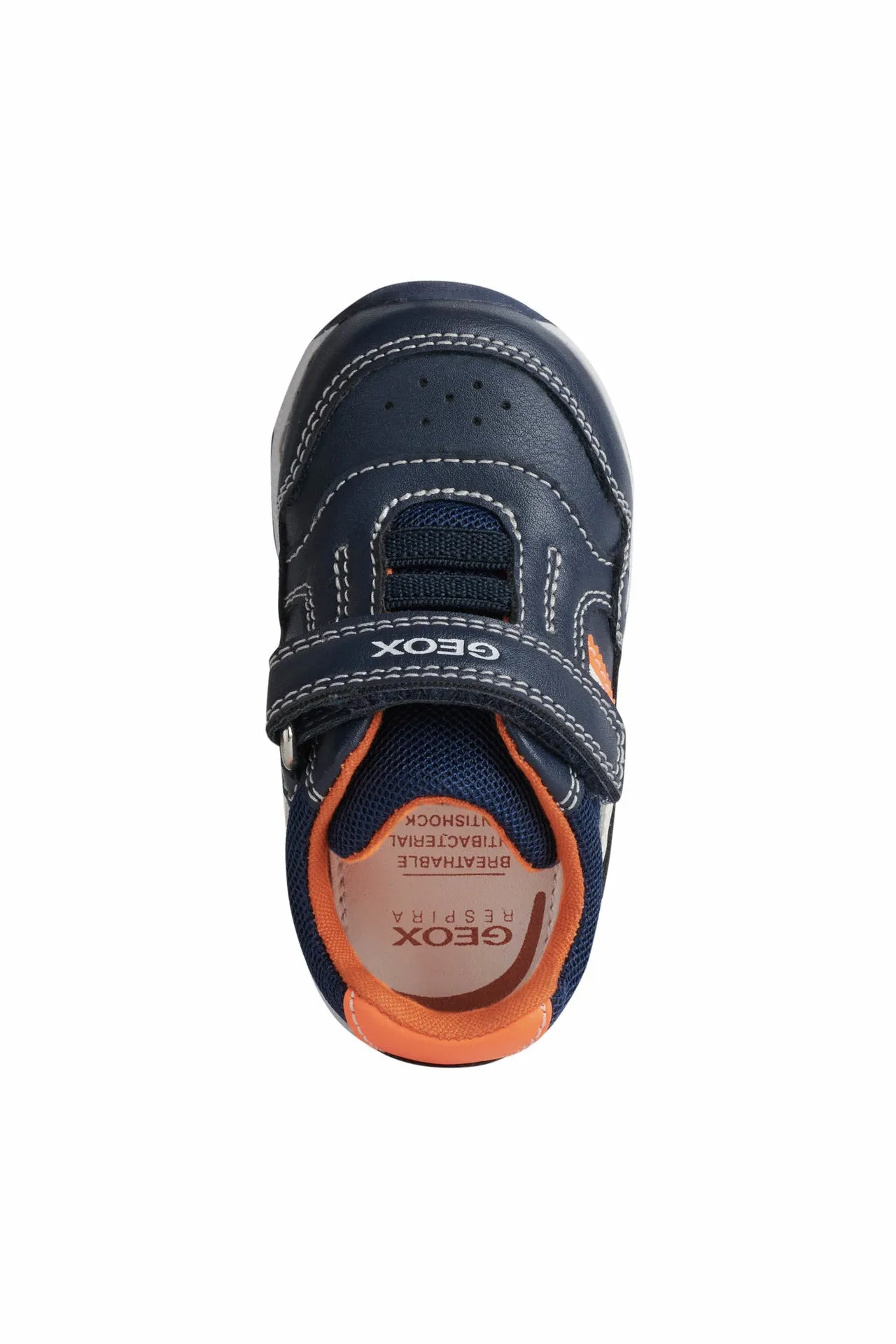 Geox Baby Trainers | Rishon | Navy Fluo Orange
