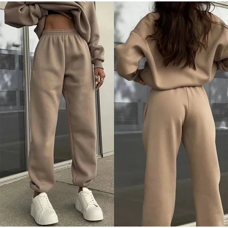 Giselle | Women's 2-Piece Casual Sweater Set - Soft Solid Knit Top & Comfortable Leggings