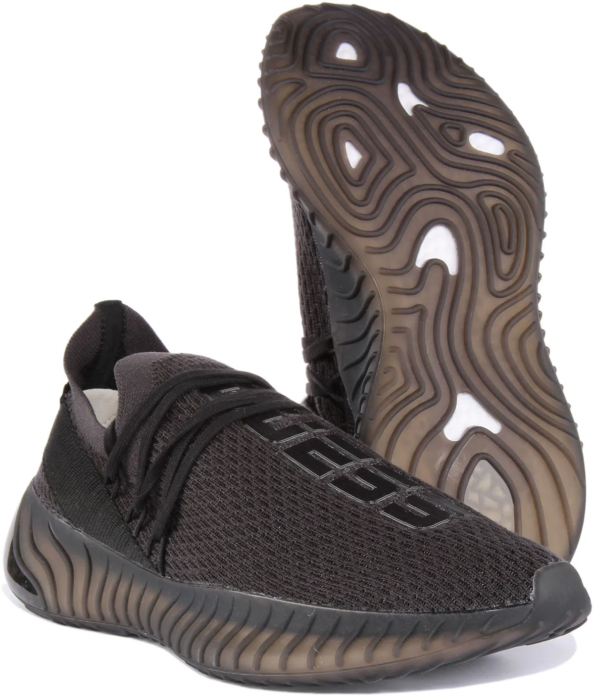 Guess Crema Sock Trainer In Black White For Men