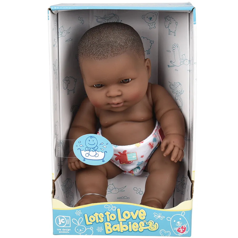 Huggable 14" African American Baby Doll | Soft Vinyl with Detailed Features