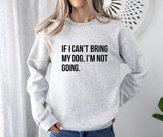If I Can't Bring My Dog, I'm Not Going Blue Women's 3 Piece Dog Pajama Set - In 3 Color Choices
