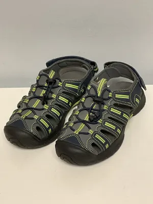 Khombu Child Shoe Size 1 Gray & Green Shoes