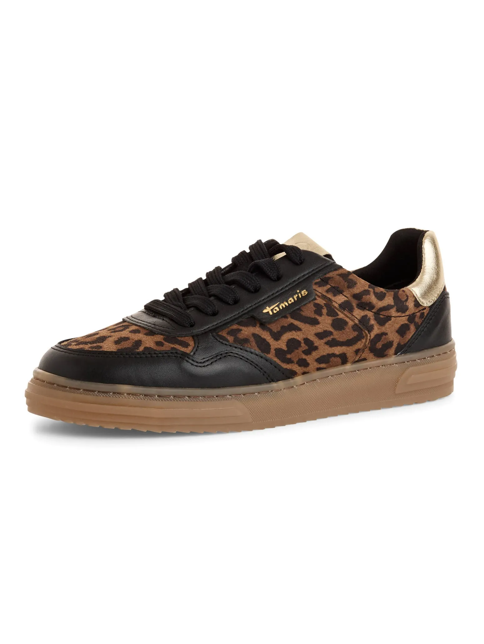 Leopard Print Textile Trainers