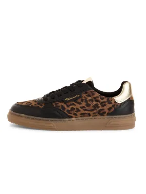 Leopard Print Textile Trainers