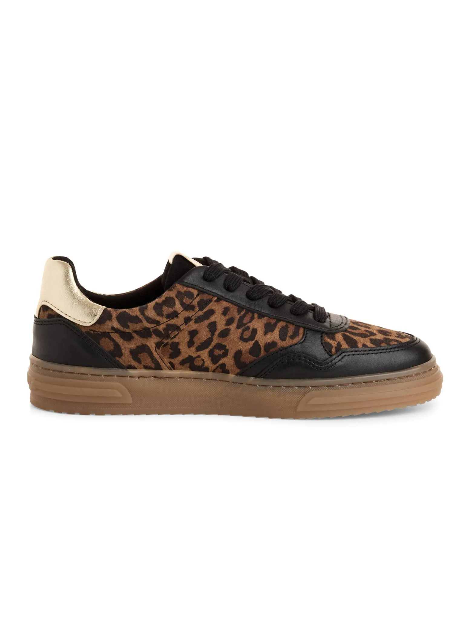 Leopard Print Textile Trainers