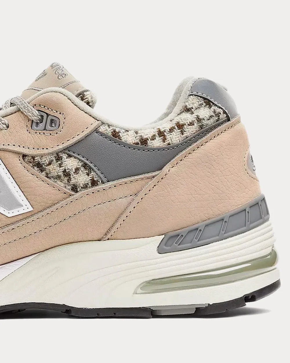 M1500HT Beige / Grey Harris Tweed Low Top Sneakers