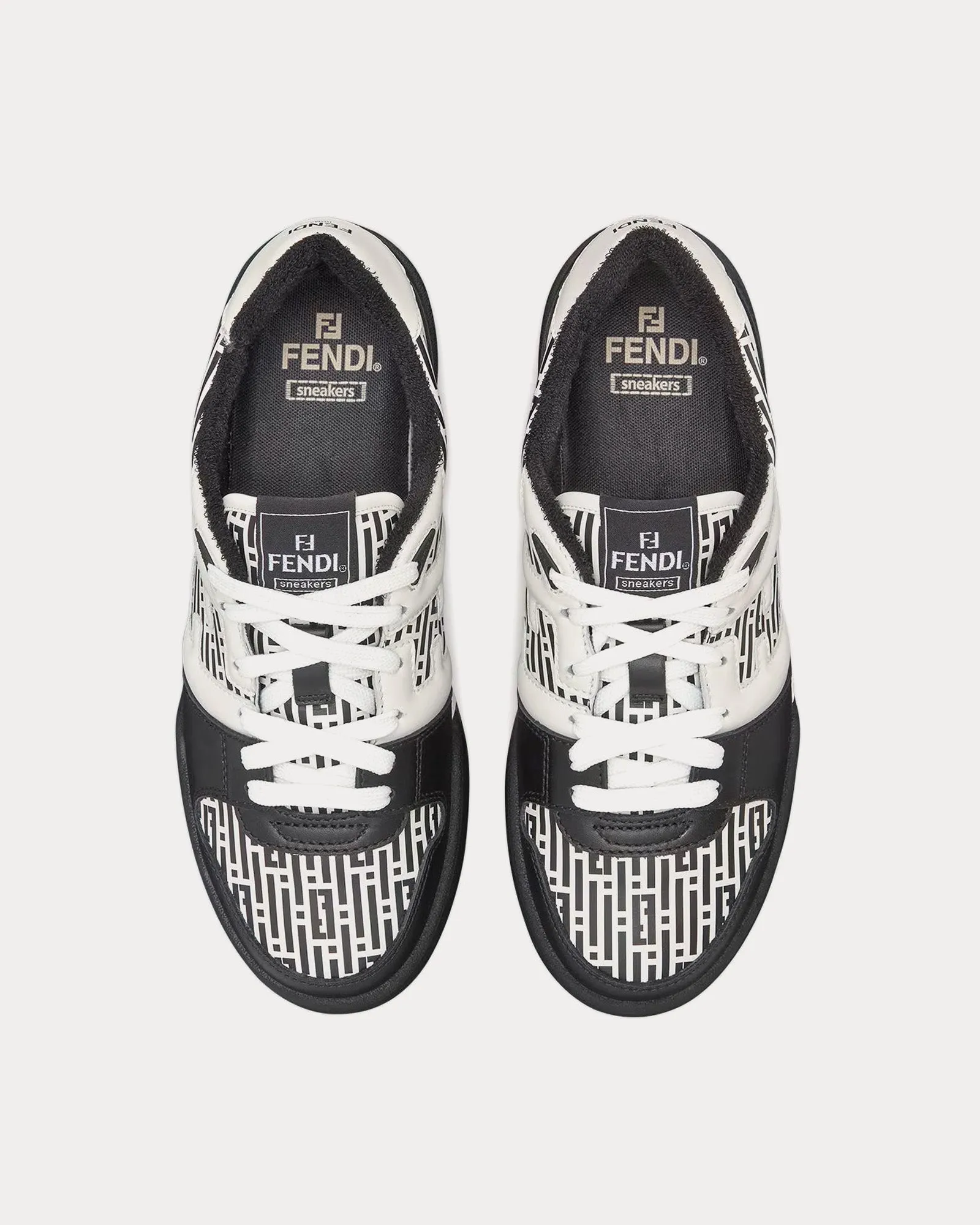 Match Leather White / Black Low Top Sneakers