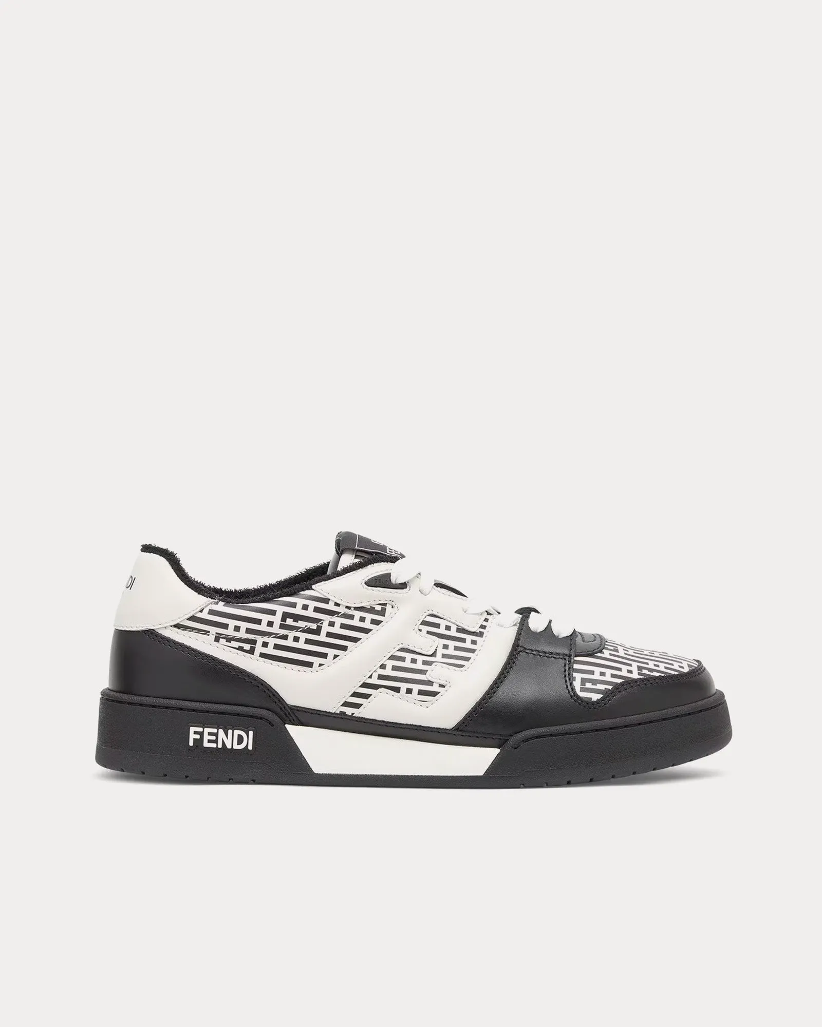 Match Leather White / Black Low Top Sneakers