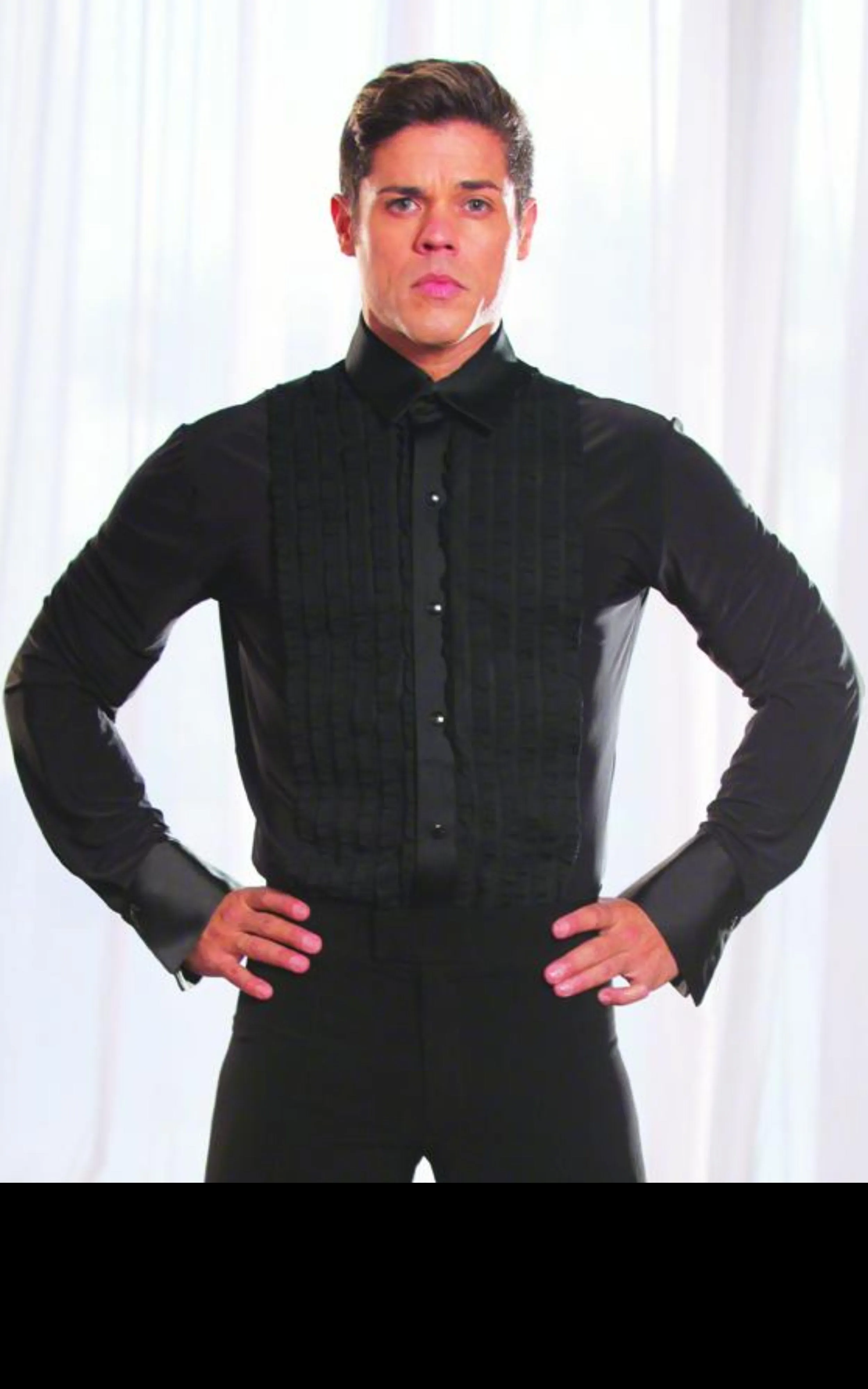 Men's Ruffled Tuxedo Shirt w/out trunks MS8, with trunks MS8A