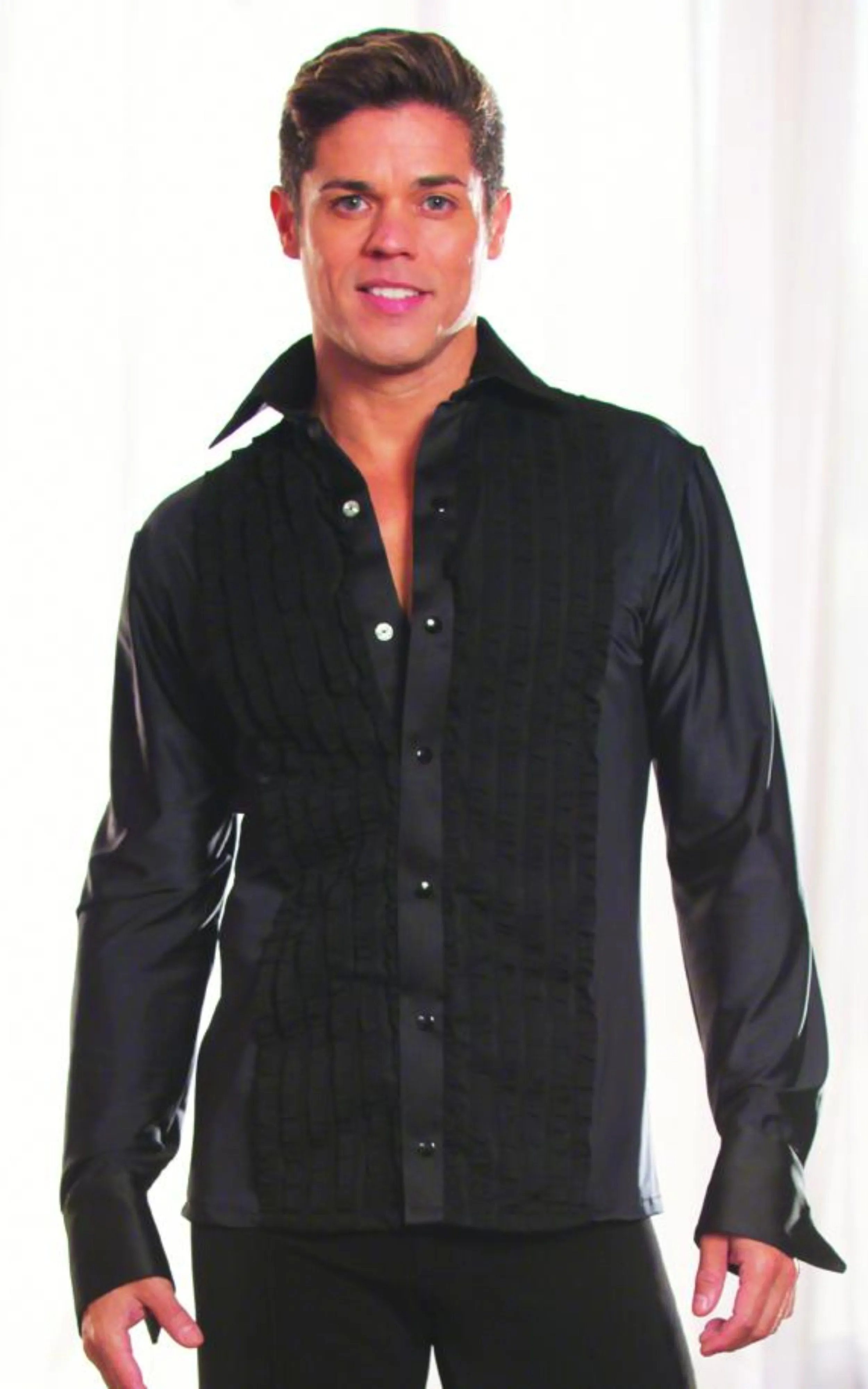 Men's Ruffled Tuxedo Shirt w/out trunks MS8, with trunks MS8A