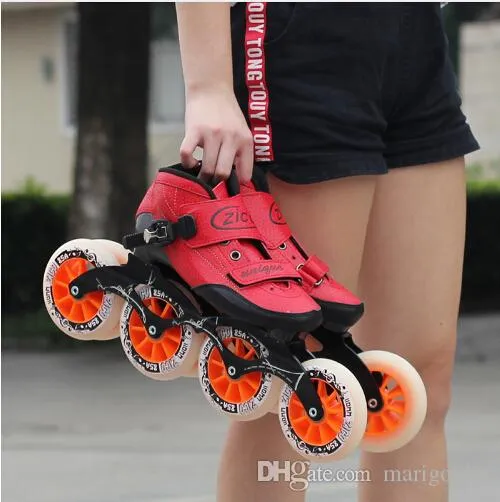 Mooond | Speed Inline Skates Carbon Fiber | 4 Wheels | Street Racing