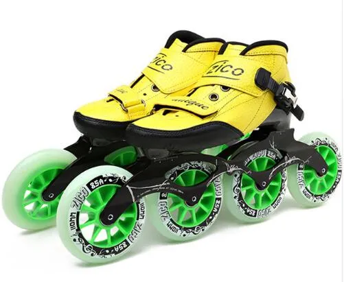 Mooond | Speed Inline Skates Carbon Fiber | 4 Wheels | Street Racing