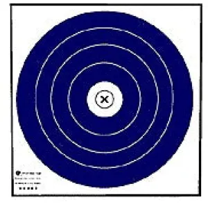 NFAA 40cm Single Spot Target Face