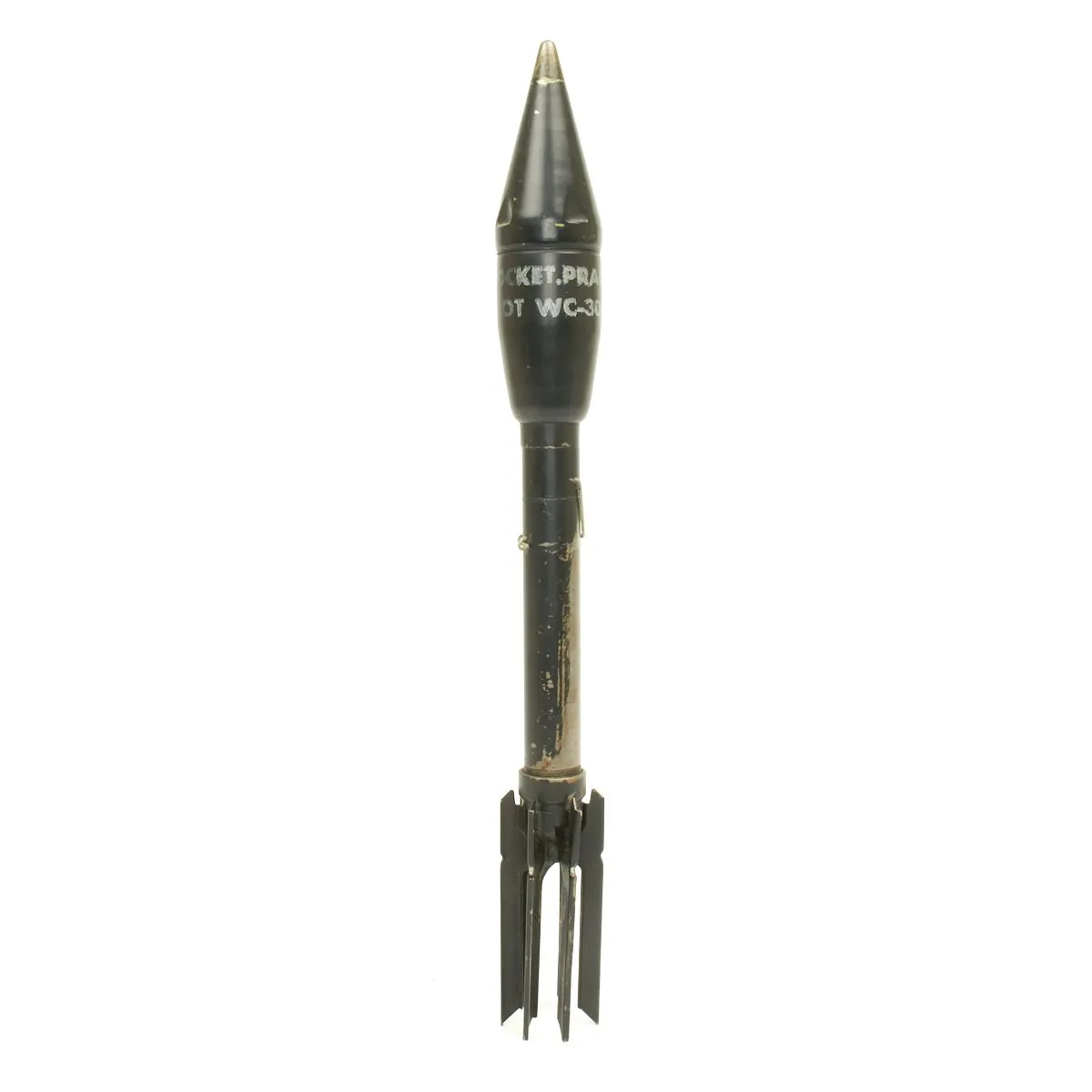 Original U.S. WWII Bazooka M7A1 Practice Rocket with M87 Container - Dated 1943