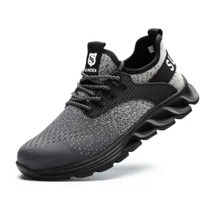 Ortho Reinforced Safety Steel Toe Boots - Grey