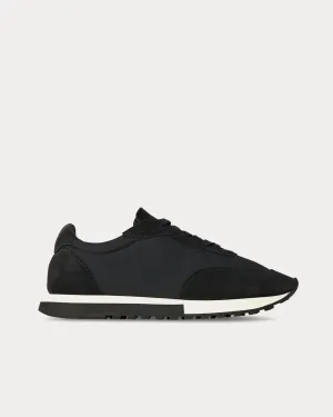 Owen Runner Suede & Nylon Black Low Top Sneakers