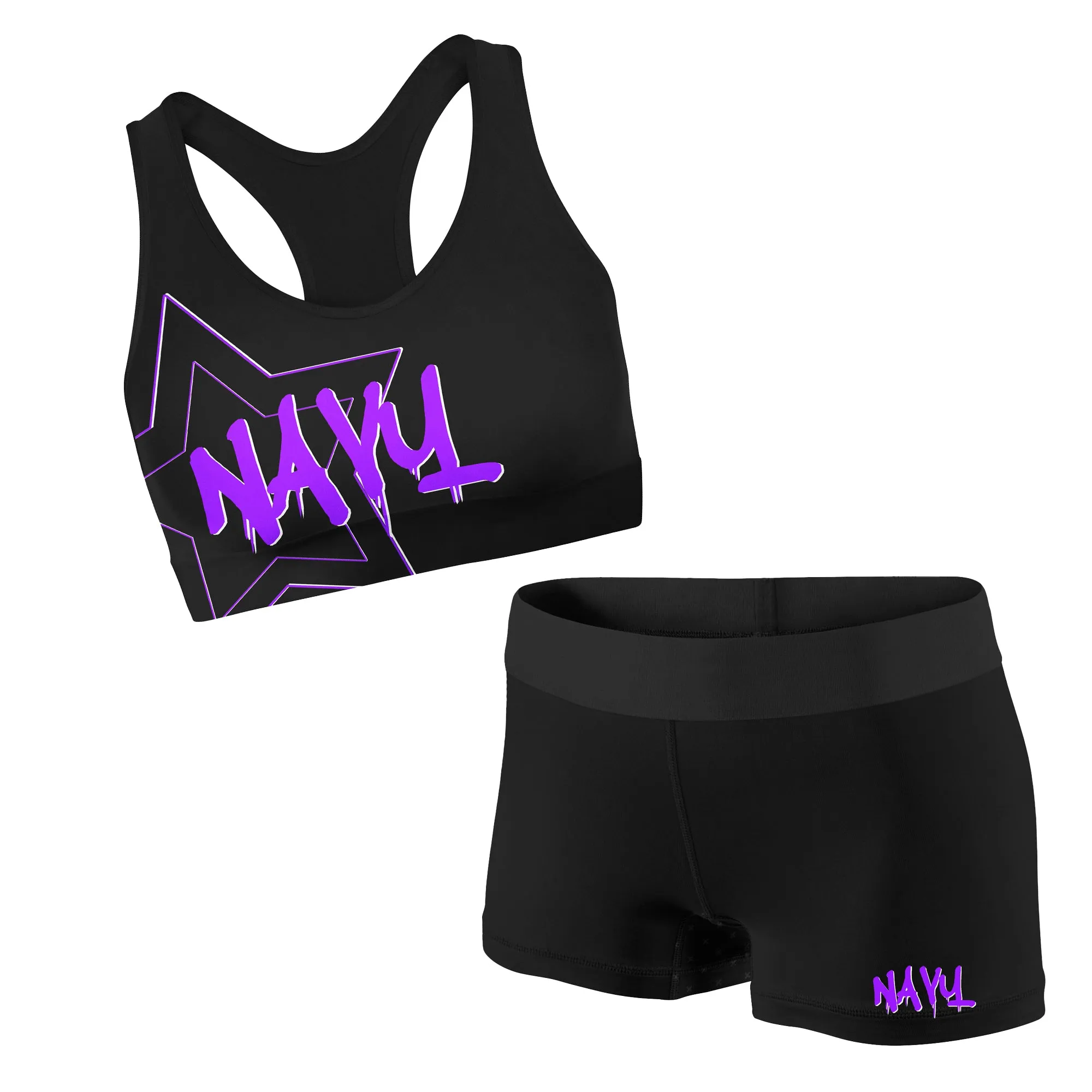 Practice Wear - Graffiti Personalized Shorty Shorts