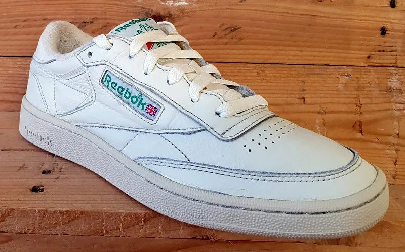 Reebok Classic Club C  85 leather Trainers UK7/US8/EU40.5 DV6434 Vintage Chalk