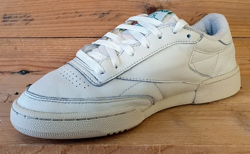 Reebok Classic Club C  85 leather Trainers UK7/US8/EU40.5 DV6434 Vintage Chalk