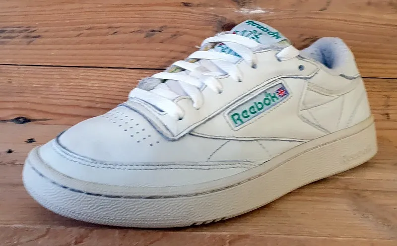 Reebok Classic Club C  85 leather Trainers UK7/US8/EU40.5 DV6434 Vintage Chalk