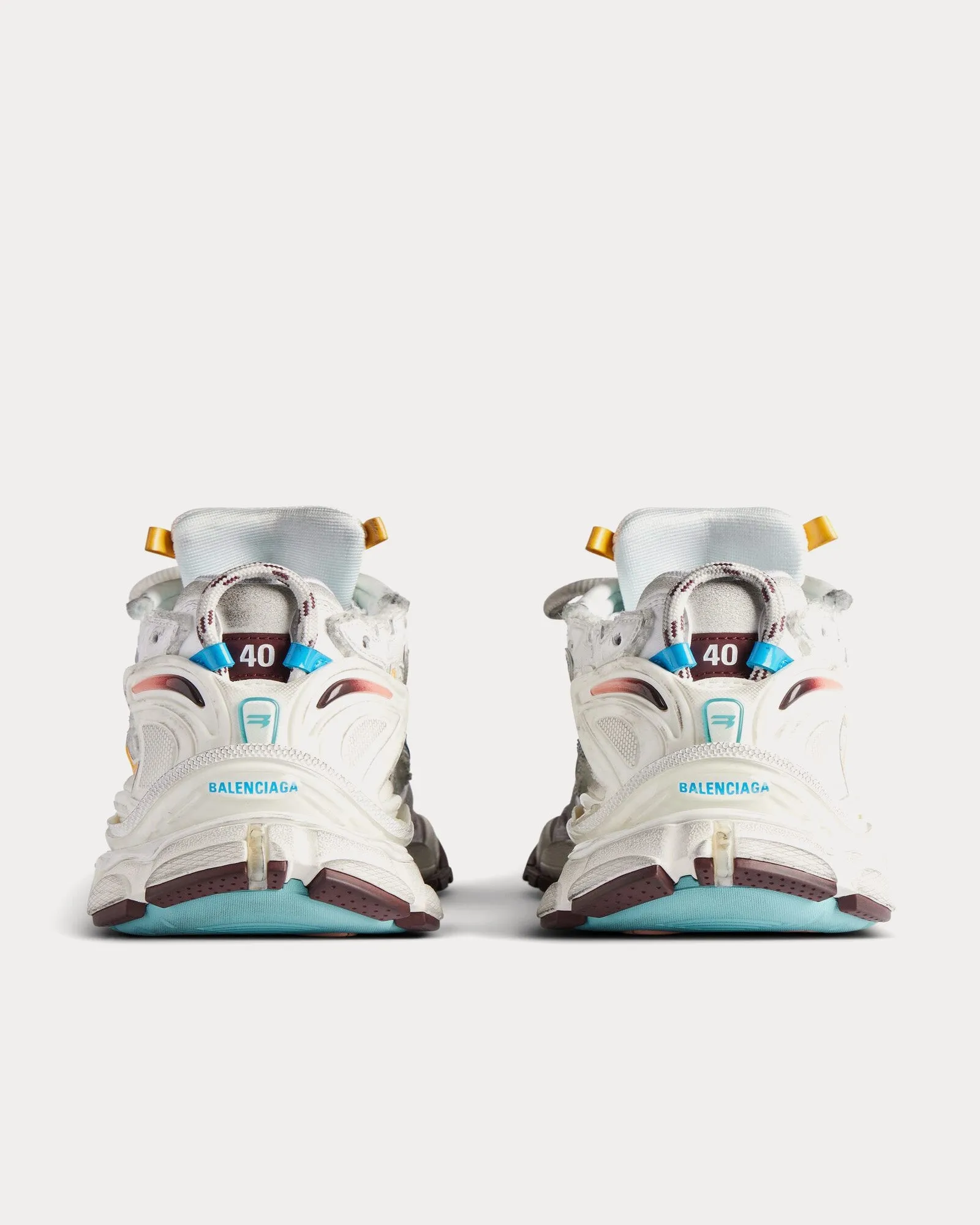 Runner Mesh & Nylon White / Yellow / Pink / Blue Low Top Sneakers