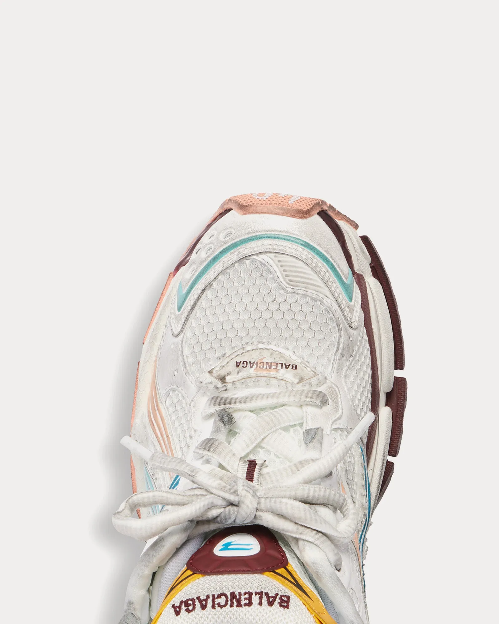 Runner Mesh & Nylon White / Yellow / Pink / Blue Low Top Sneakers
