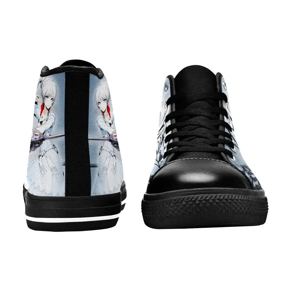RWBY Weiss Schnee Shoes High Top Sneakers for Kids and Adults
