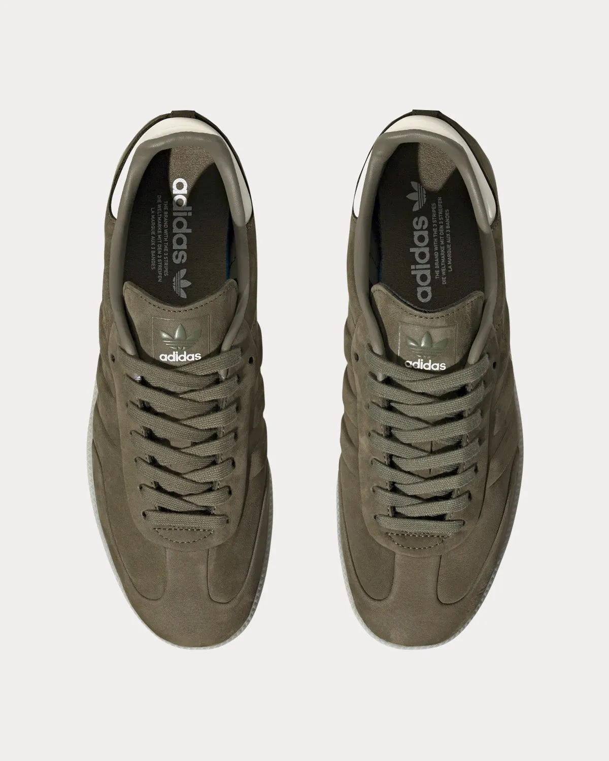 Samba Olive Strata / Core White / Aluminium Low Top Sneakers