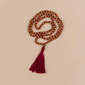 Sandal Wood Yoga Mala • Maroon •