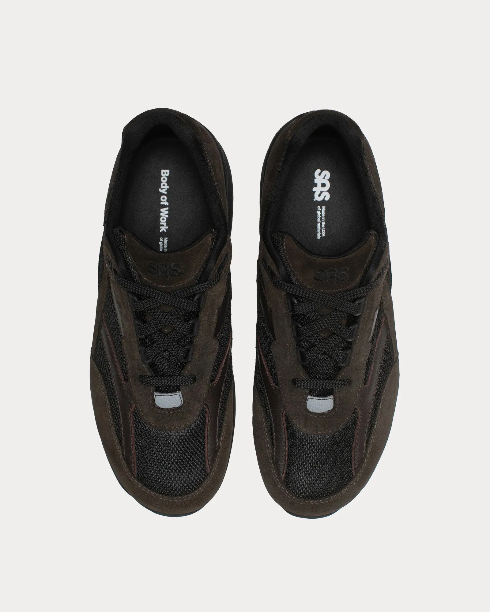 SAS Journey Mesh Loam Brown / Black Low Top Sneakers