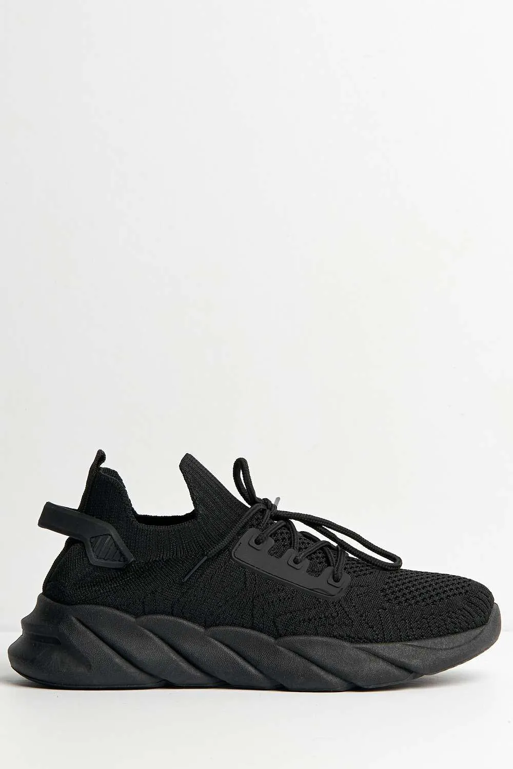 Savi Lace Up Trainers in Black