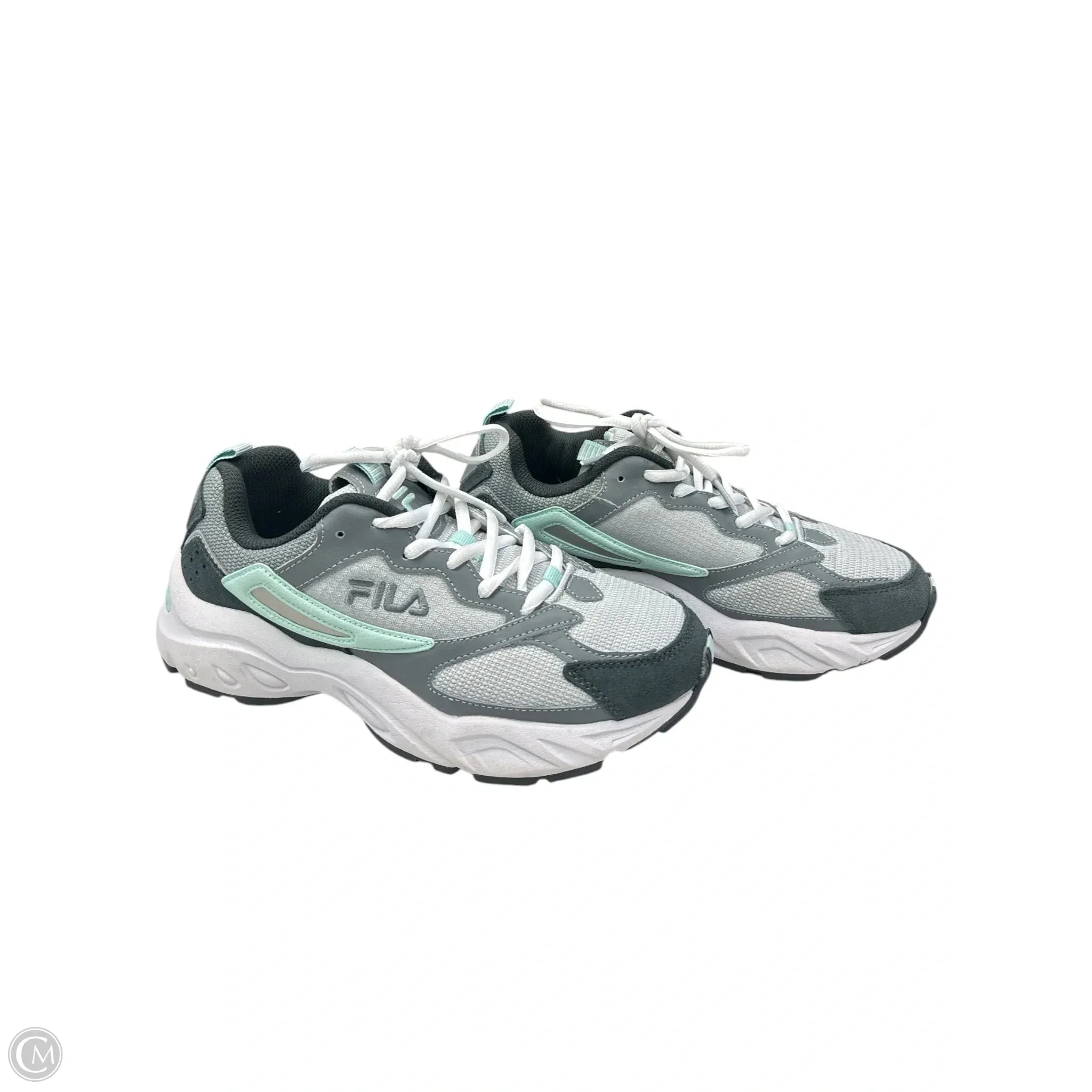 Shoes Athletic By Fila In Grey & White, Size: 7.5