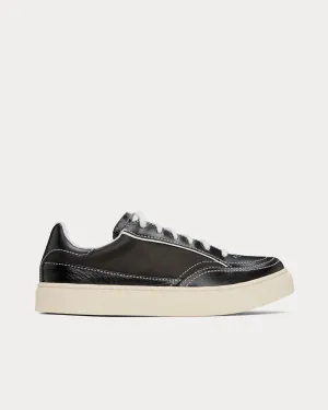 Skimmer Leather Black Low Top Sneakers