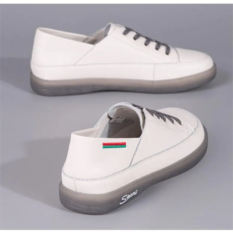 Soft-soled versatile leather casual shoes