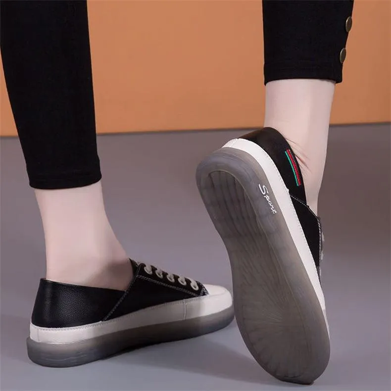 Soft-soled versatile leather casual shoes