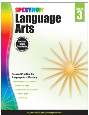 Spectrum Language Arts, grade 3