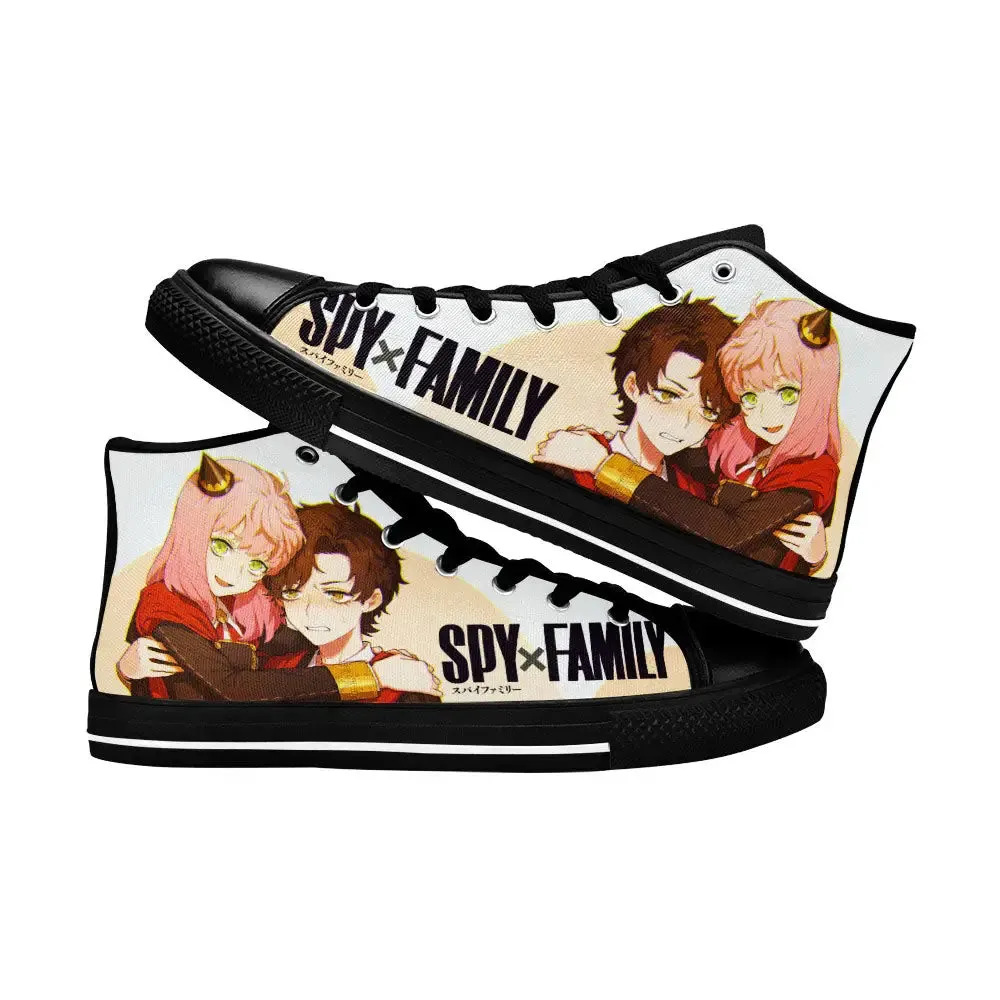 Spy x Family Anya Damian Shoes High Tops Sneakers for Kids and Adults