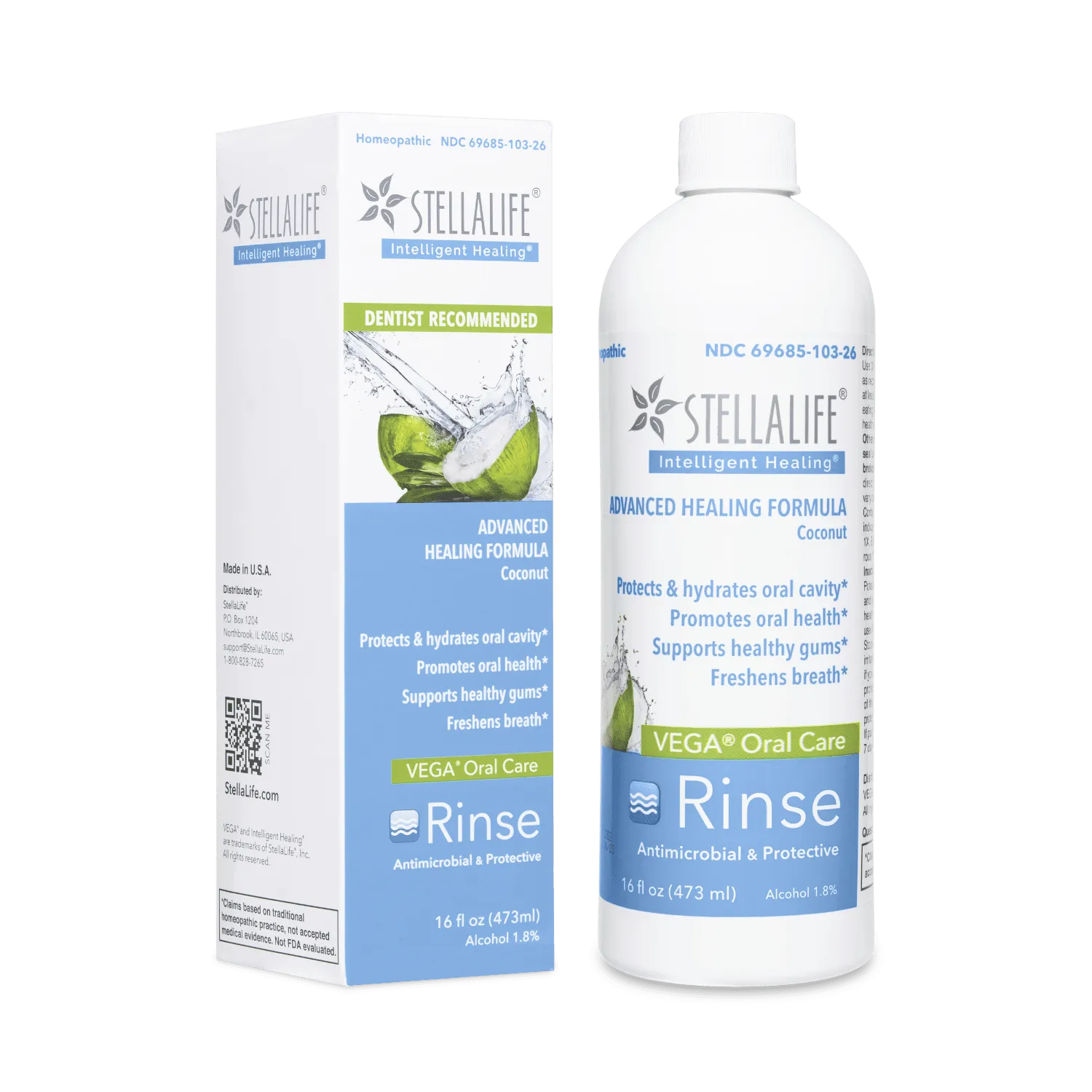 StellaLife® VEGA® Oral Care Coconut Rinse