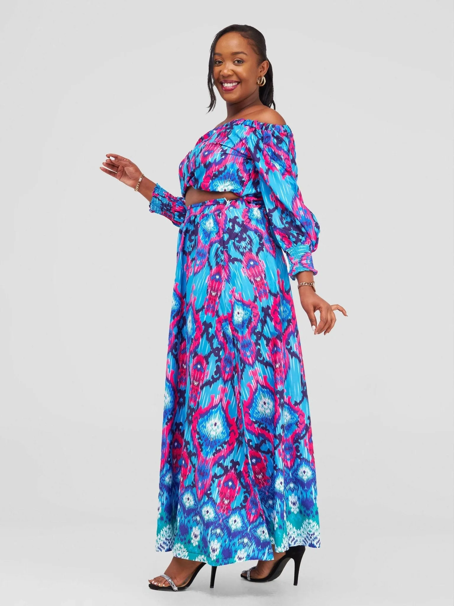Stylish Sisters Skirt & Top Set - Blue
