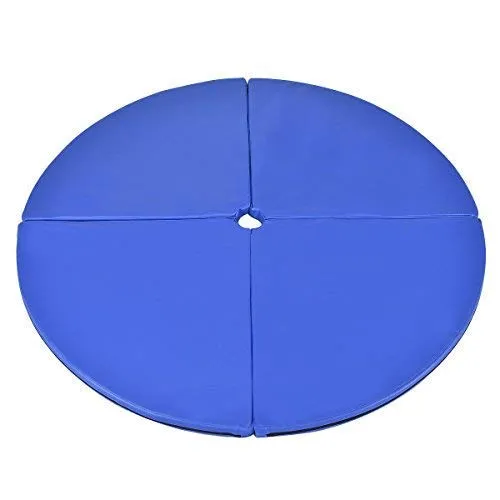 Tangkula Pole Dance Mat Foldable Yoga Exercise Safety Dancing Cushion Steel Pipe Crash Mat, Dia 5ft x 2"