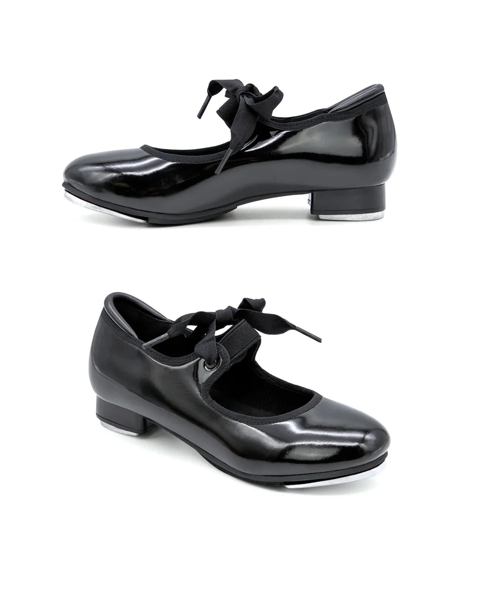Tap Ribbon Tie Elastic Tap Shoes for Adults