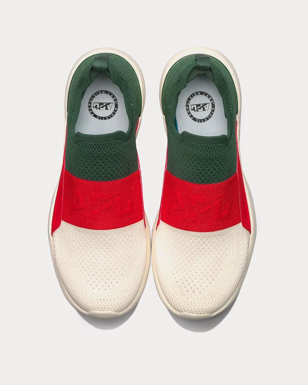 TechLoom Bliss Dark Green / Red / Pristine Running Shoes