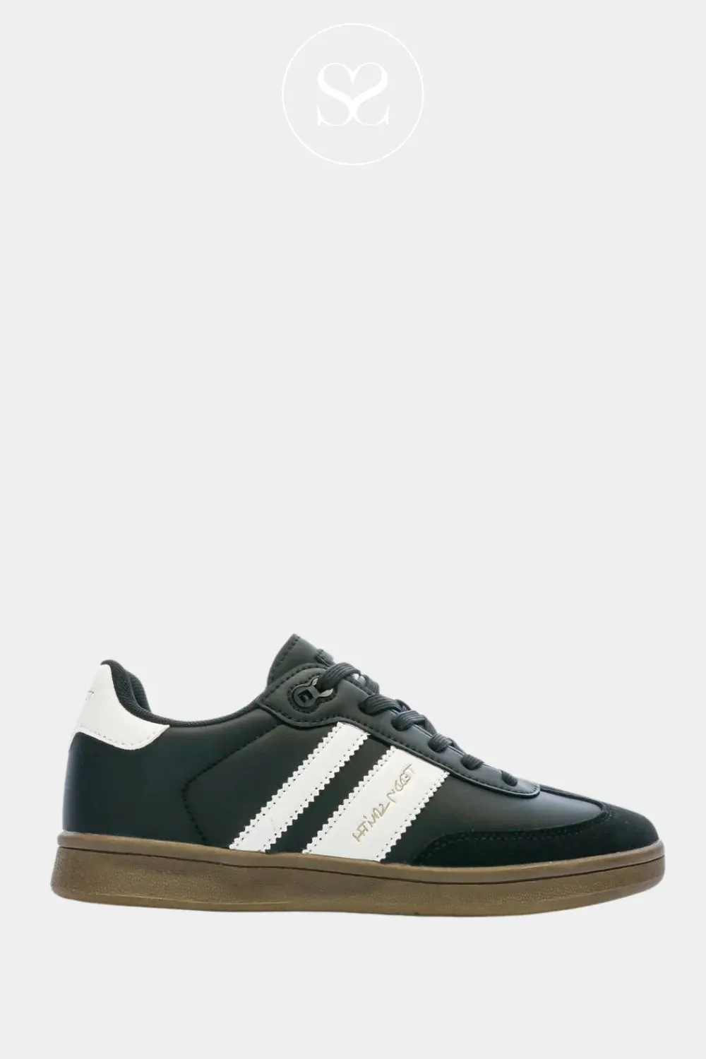 TEDDY SMITH 78812 BLACK SLIMLINE TRAINERS